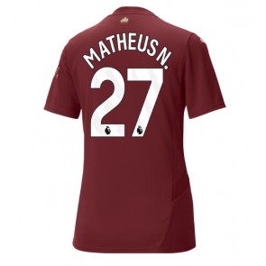 Manchester City Matheus Nunes #27 Dámské Alternativní Dres 2024-25 Krátký Rukáv